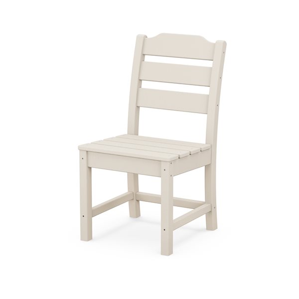 allen + roth Oakport Sand Plastic Dining Chair