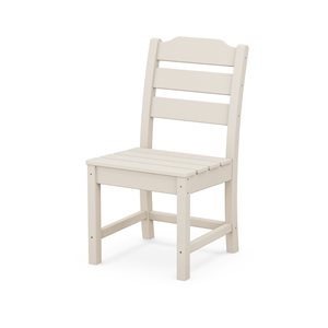 allen + roth Oakport Sand Plastic Dining Chair