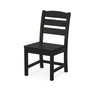 POLYWOOD Lakeside Black Plastic Dining Chair