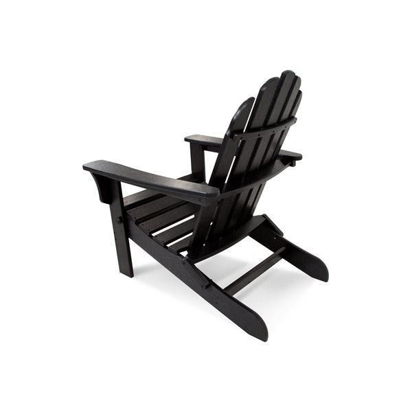 Trex Outdoor Cape Cod Charcoal-Black Plastic Folding Adirondack Chair