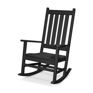 Trex Outdoor Cape Cod Charcoal-Black Plastic Porch Rocking Chair