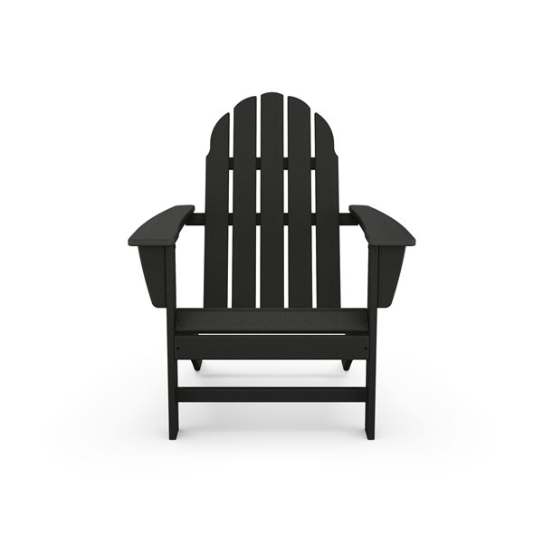 Trex Outdoor Seaport Charcoal-Black Plastic Classic Adirondack Chair