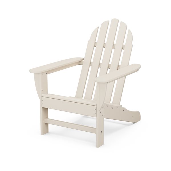 POLYWOOD Classic Adirondack Sand Plastic Chair