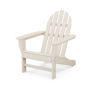 POLYWOOD Classic Adirondack Sand Plastic Chair