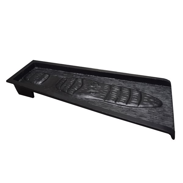 Oakland Living Black Alligator Cast Aluminum Downspout Splash Block
