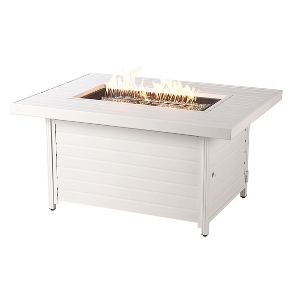 Oakland Living 48in W 55,000BTU Rectangular Aluminum Propane Fire Pit