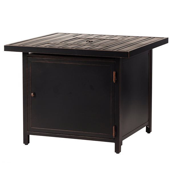 Oakland Living 32-in W 37,000-BTU Antique Copper Aluminum Propane Fire Pit Table