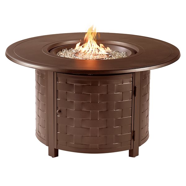 Oakland Living 44 In W 55 000 BTU Brown Finish Aluminum Propane Fire   330950763 MainImage 001 L 