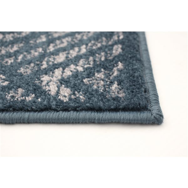 A&E Bath and Shower Rio 7-ft x 10-ft Petrol Grey Rectangular Indoor Geometric Rug