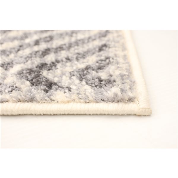 A&E Bath and Shower Rio 5-ft x 7-ft Cream Rectangular Indoor Geometric Rug