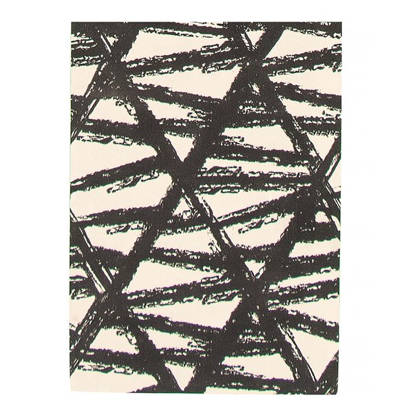 A&E Bath & Shower Leland 2-ft x 4-ft Black/Ivory Rectangular Indoor Geometric Rug