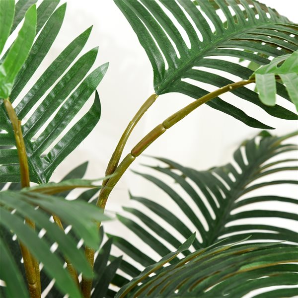 Palmier artificiel Outsunny de 55 po en pot, vert