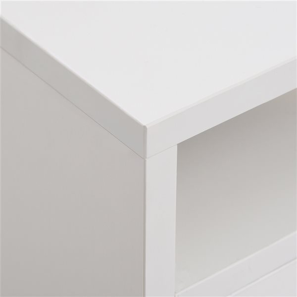 HomCom White 1-Drawer File Cabinet