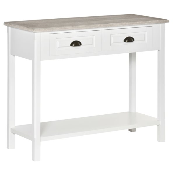 Table console moderne HomCom en panneaux MDF