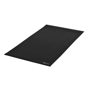 Soozier Black 0.25-in x 47.25-in x 86.5-in Flexible PVC Sheet Multipurpose Flooring