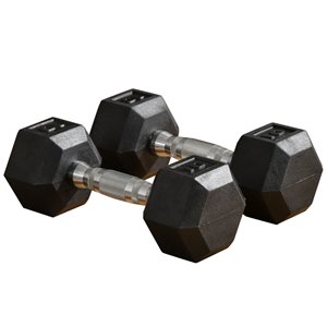 Soozier 10-lb Black Fixed-Weight Dumbbell Set - 2-Piece