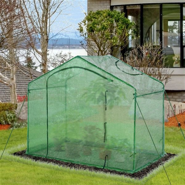 Outsunny 5.9-ft L x 3.27-ft W x 5.42-ft H Greenhouse Kit
