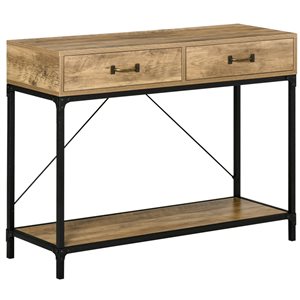 Table console moderne HomCom en panneaux de particules