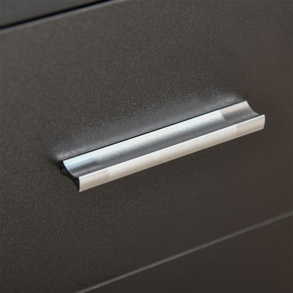 Bureau d'ordinateur HomCom moderne et contemporain noir de 57 po