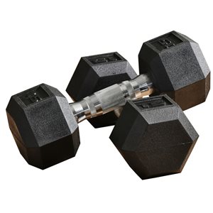 Soozier 15-lb Black Fixed-Weight Dumbbell Set - 2-Piece