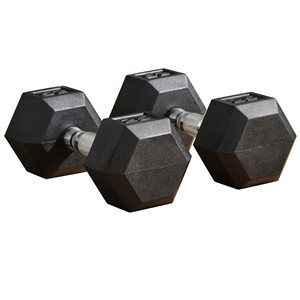 Soozier 25-lb Black Fixed-Weight Dumbbell Set - 2-Piece