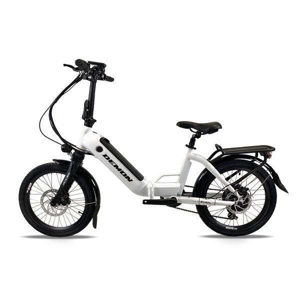 Demon Rebel White 20 In. Foldable E-bike