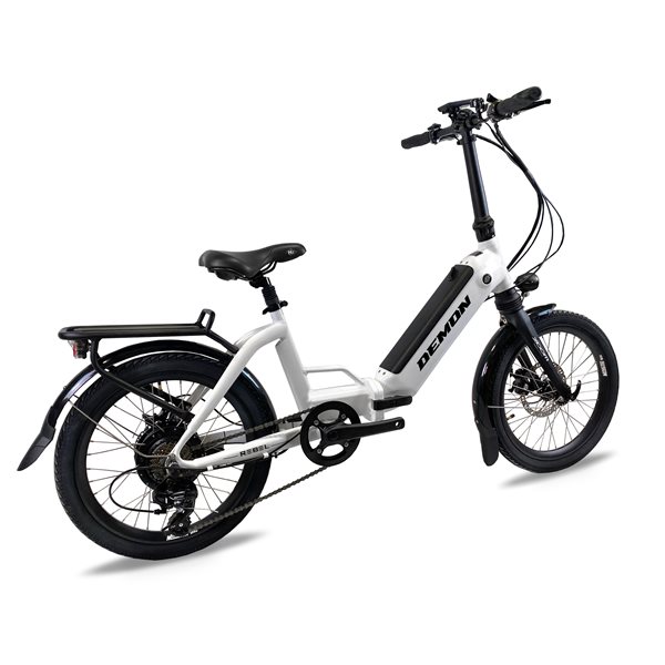 Demon Rebel White 20 In. Foldable E-bike