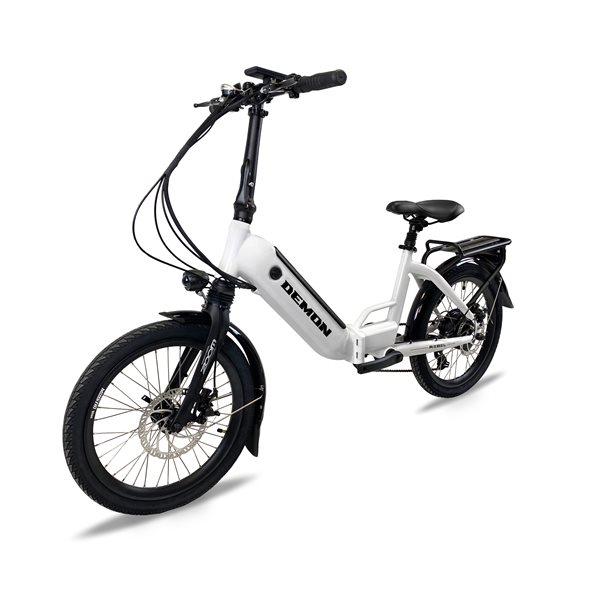 Demon Rebel White 20 In. Foldable E-bike