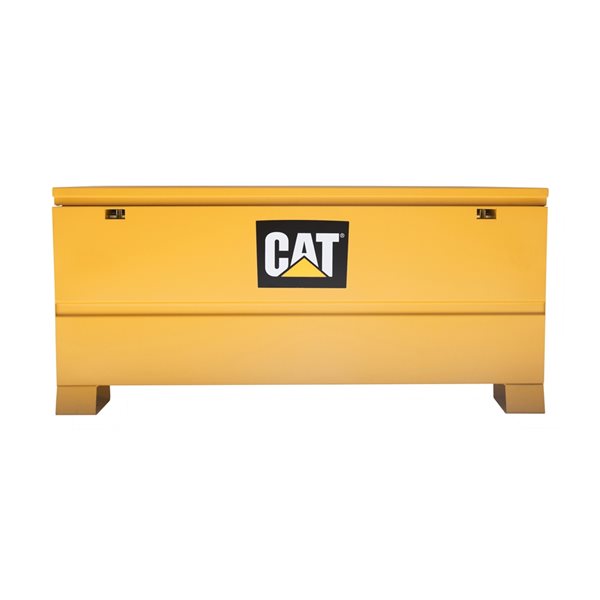 CAT CT 60 x 24 x 28-in Yellow Steel Jobsite Chest with Double Padlock System