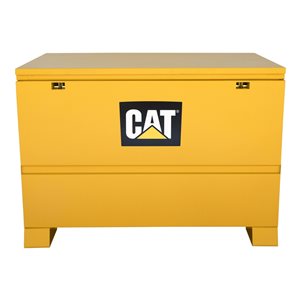 Cat CT 48-in x 30-in x 34-in Yellow Steel Jobsite Chest with Double Padlock System