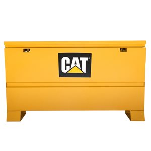 Cat CT 48-in x 24-in x 28-in Yellow Steel Jobsite Chest with Double Padlock System