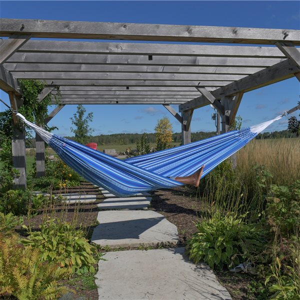 Vivere Azul Cotton Double Hammock