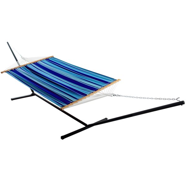 Vivere 13-ft Island Breeze Cotton Hammock with Steel Stand