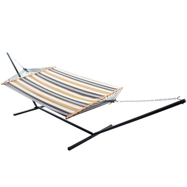 Vivere 13-ft Desert Moon Cotton Hammock with Steel Stand