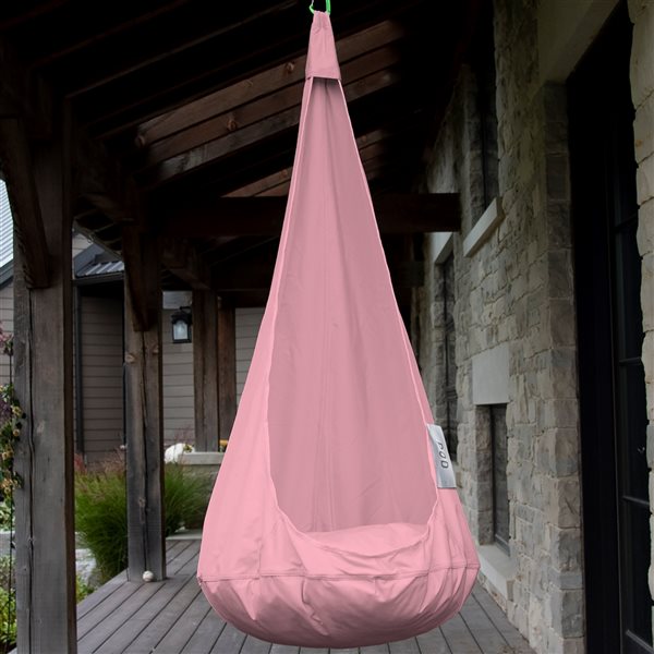 Vivere Bubblegum Hanging Chair with Carabiner and Carry Pouch