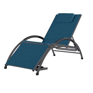 Vivere Dockside Cape Cod Acrylic Sun Lounger with Headrest