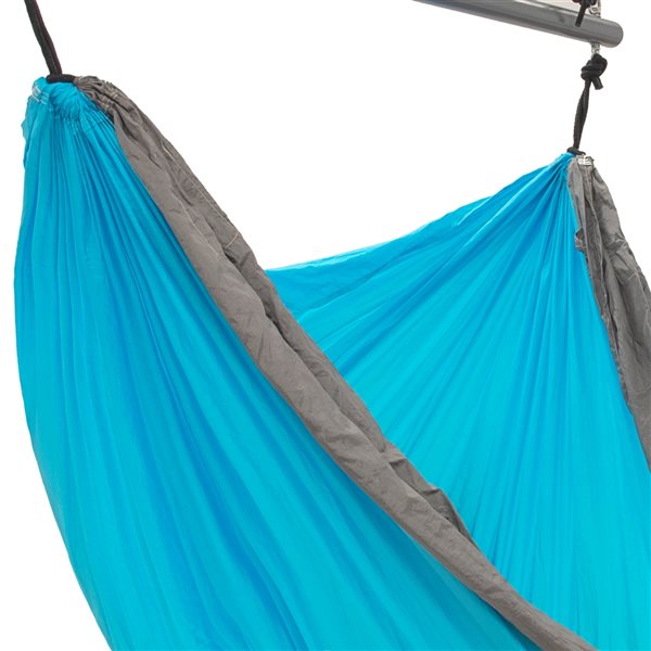 Vivere Turquoise Nylon Portable Parachute Hammock with Built-In Pockets