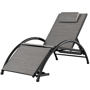 Vivere Dockside Haven Acrylic Sun Lounger with Headrest