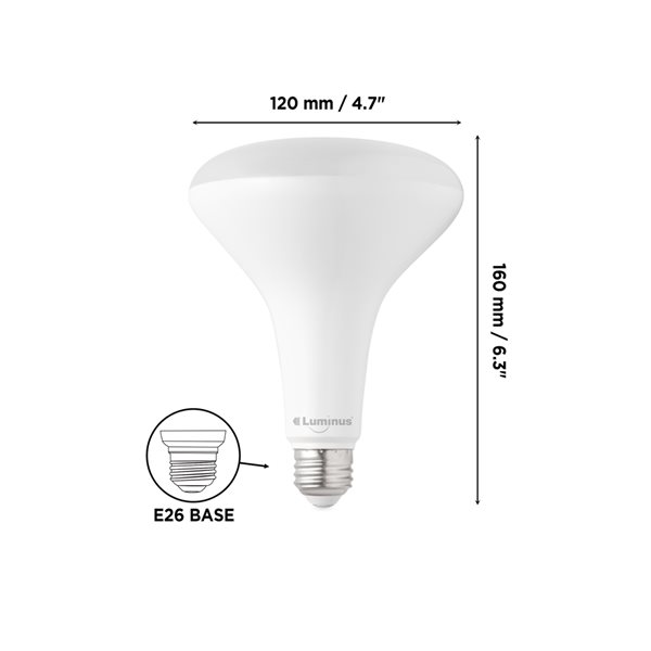 Luminus 100 Watt Equivalent BR40 Dimmable Bulb 5000K Daylight (6-Pack)