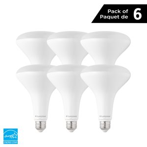 Luminus 100 Watt Equivalent BR40 Dimmable Bulb 5000K Daylight (6-Pack)