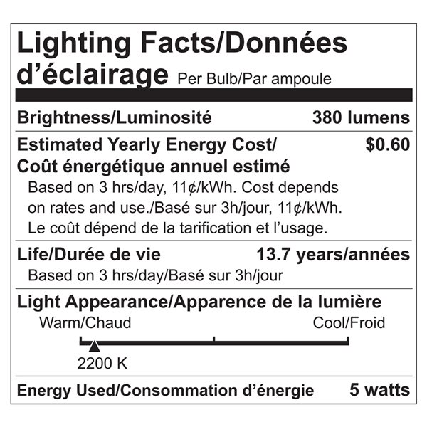 Luminus 40 Watt Equivalent Vintage T10 Dimmable Bulb 2200K Amber (6-Pack)