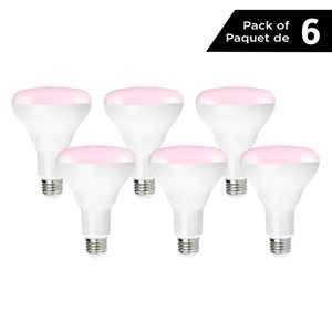 Luminus 9 Watt Equivalent LED BR30 Dimmable Grow Light Bulb (6-Pack)