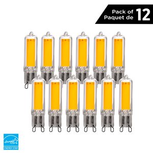 Luminus 45 Watt Equivalent G9 Dimmable Bulb 3000K Bright White (12-Pack)