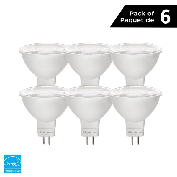 Luminus 50 Watt Equivalent MR16 Dimmable Bulb 5000K Daylight (6-Pack)