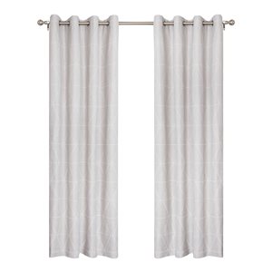 Gouchee Home Kalay 96-in Beige Polyester Light-Filtering Curtain Panel Pair