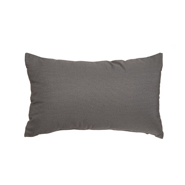 Gouchee Home Soleil 12-in x 20-in Rectangular Charcoal Throw Pillow