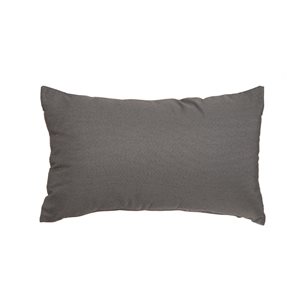 Gouchee Home Soleil 12-in x 20-in Rectangular Charcoal Throw Pillow