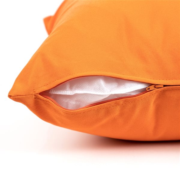 Gouchee Home Soleil 12-in x 20-in Rectangular Orange Throw Pillow
