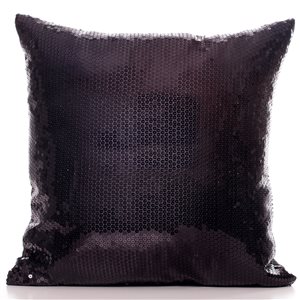 Gouchee Home Bling 16-in x 16-in Square Black Throw Pillow