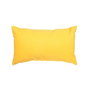 Gouchee Home Soleil 12-in x 20-in Rectangular Yellow Throw Pillow